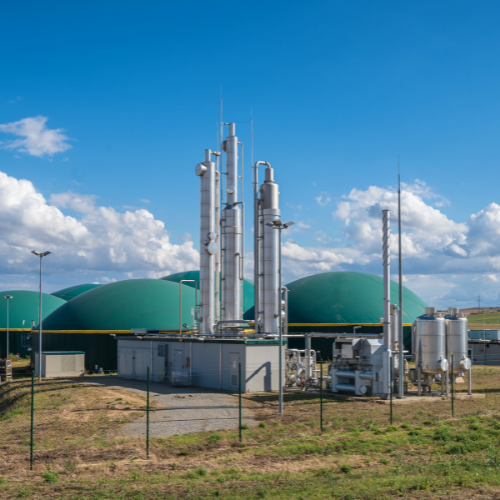 An anaerobic digester plant